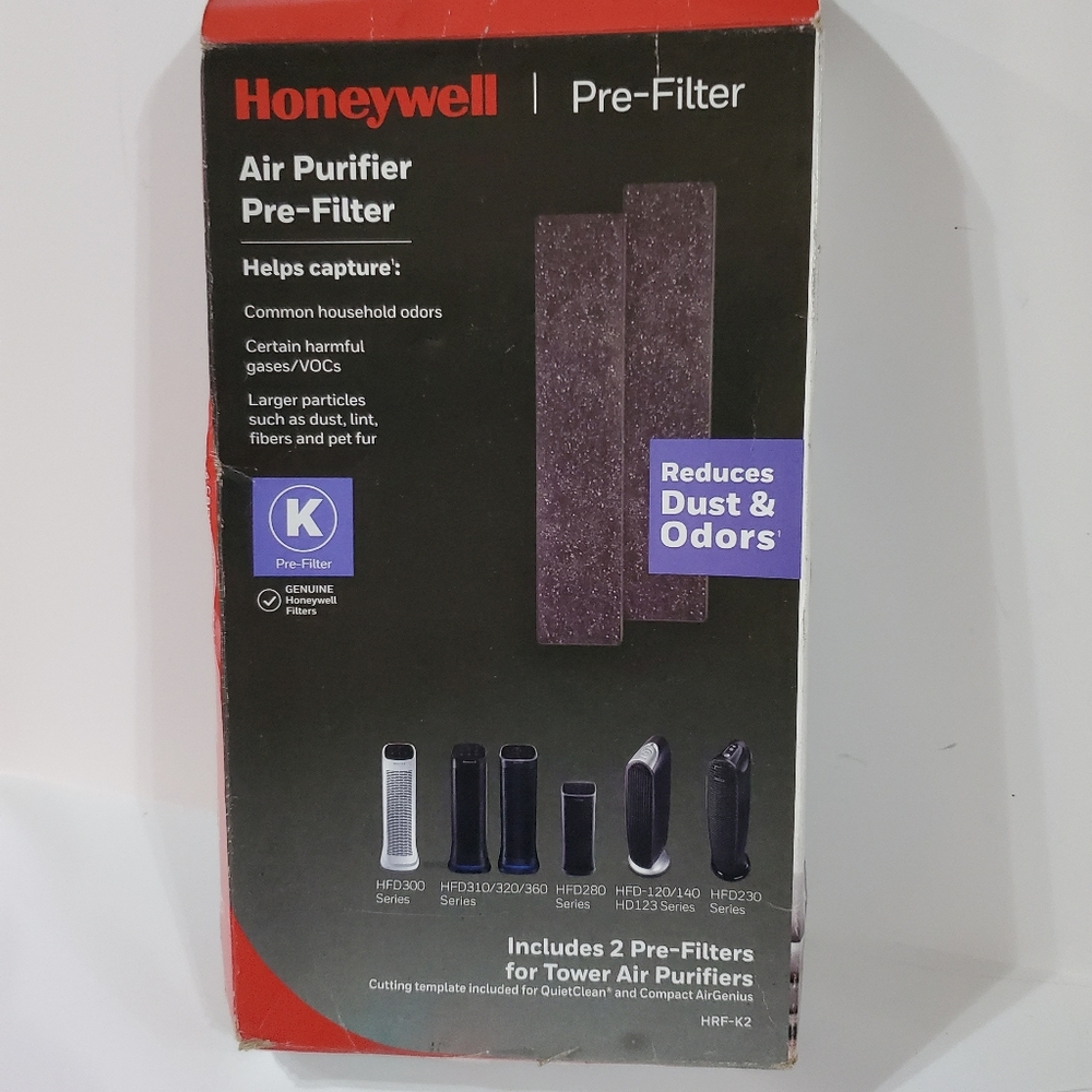 Honeywell Odor and Gas Reducing Pre-Filter K (2-Pack)